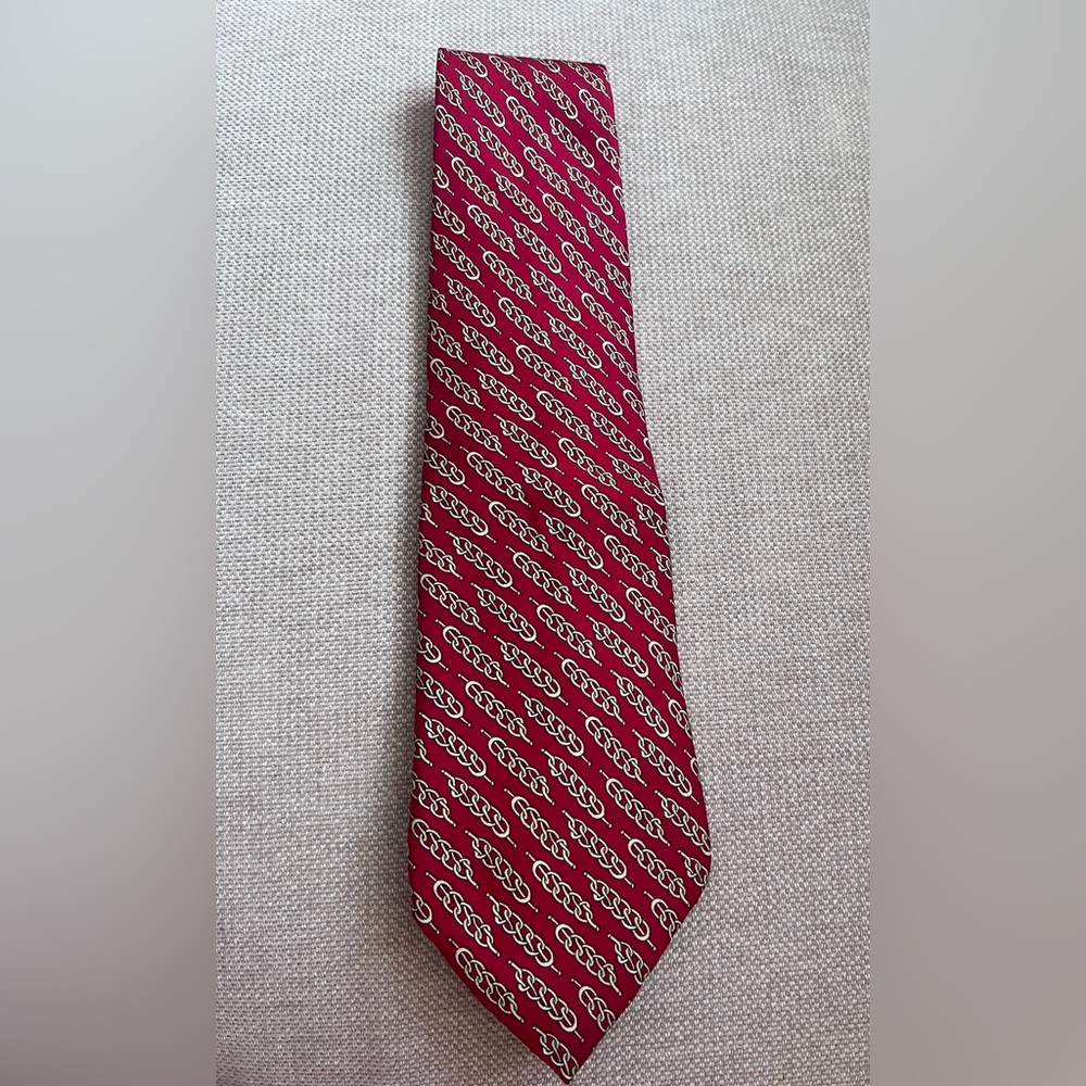 Trussardi 100% Silk Men’s Neck Tie Made In Italy Logo Print
